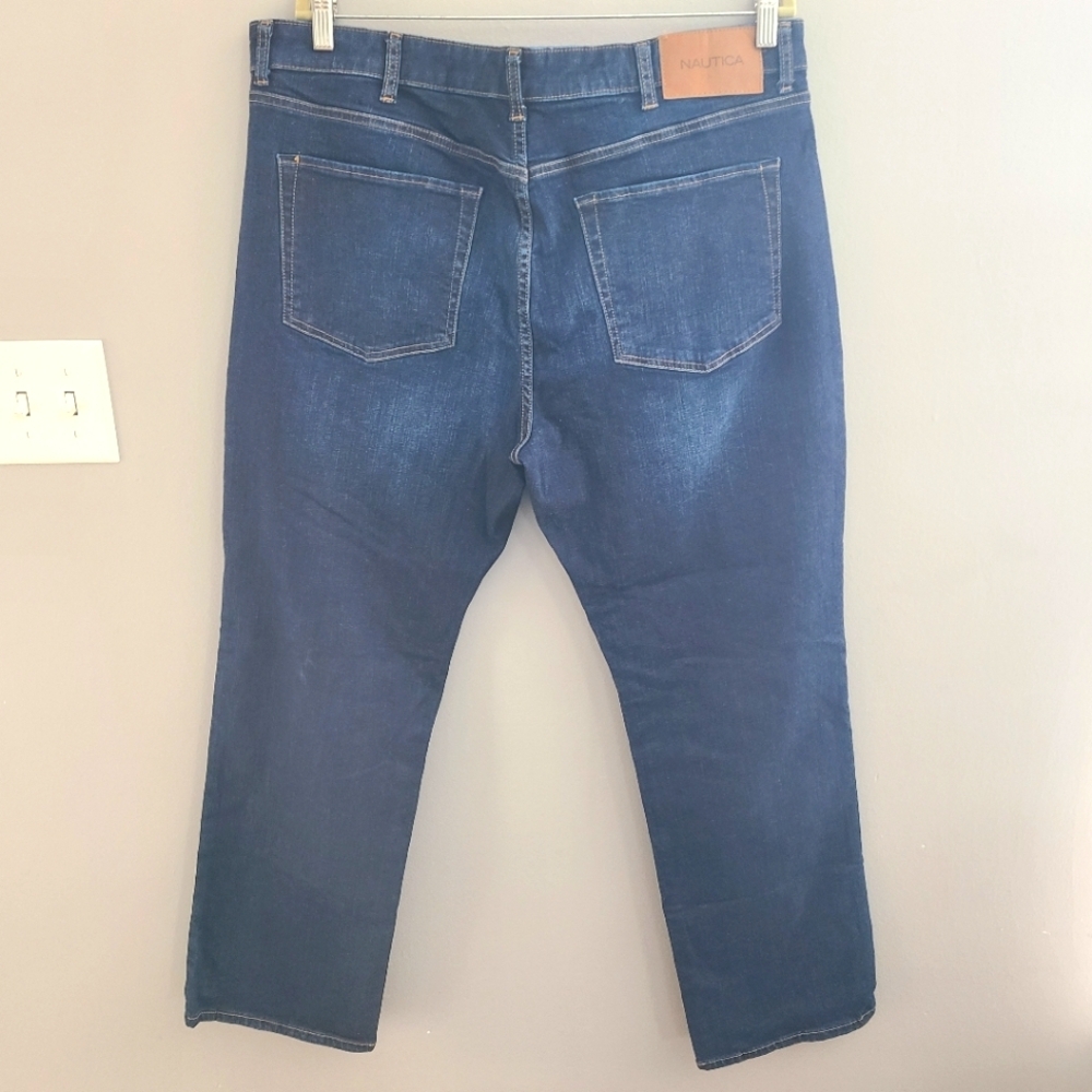 NAUTICA‎ STRAIGHT FIT STRETCH 38W 32L DENIM MENS JEANS
